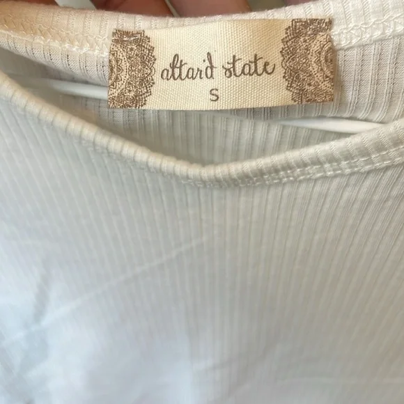Altar'd State White Tank Top size small - Picture 3 of 4
